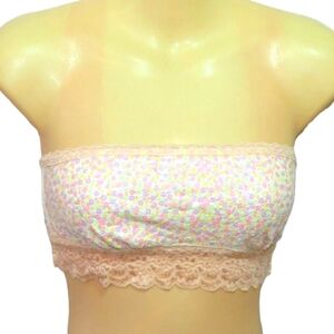  Victoria's Secret Pink lace trim sequin bandeau